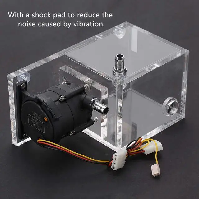 Alt view image 3 of 5 - Wendry PC Water Cooling, Low Noise Water Integrated Kit, 890ML PC Cooled + 1200L/H Acrylic Water Cooling with Manual Adjustment Knob