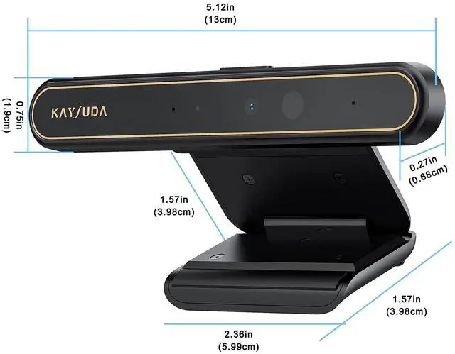 Alt view image 5 of 5 - KAYSUDA Face Recognition USB IR Camera for Windows Hello, RGB 1080P (Entry Level) Webcam with Dual Microphone