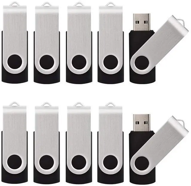 Main image of Kalsan 20 Pack USB 2.0 Flash Drives - 32GB Memory Stick, Black
