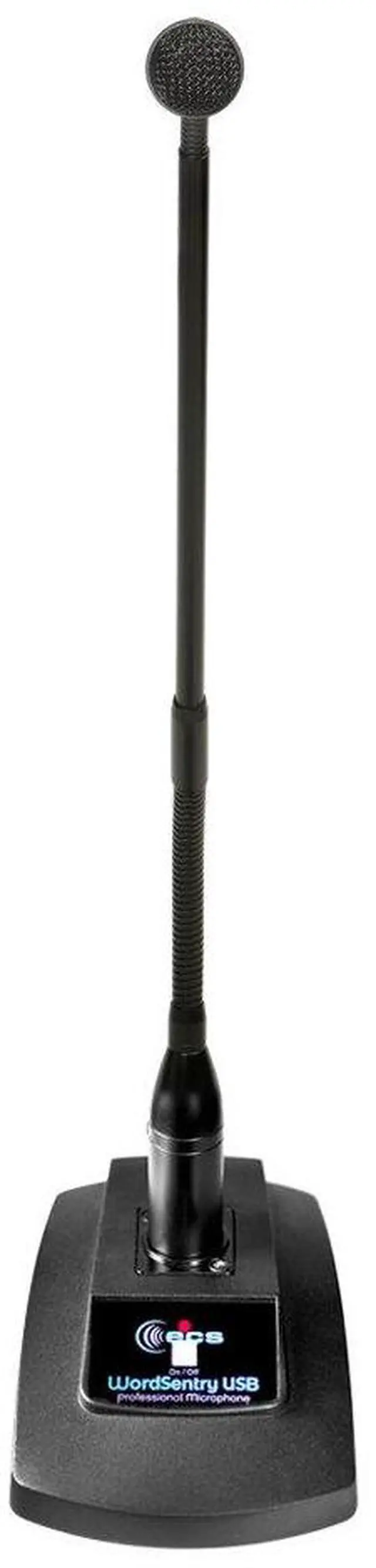 Alt view image 3 of 5 - ECS WordSentry 19" USB Gooseneck Microphone for Computer, Noise-Cancelling, Unidirectional, Mute Button, Streaming, Voice Over, Podcasting, Gaming, Hands-Free Dictation, Meetings, Video Conferencing