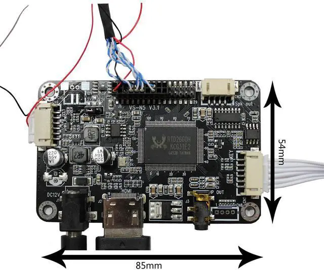 Alt view image 3 of 5 - VSDISPLAY 5" ZJ050NA-08C 5 inch 640X480 LCD Screen Work with LCD Controller Driver Board VS-N5V3.1 AT050TN22 Replacement Screen
