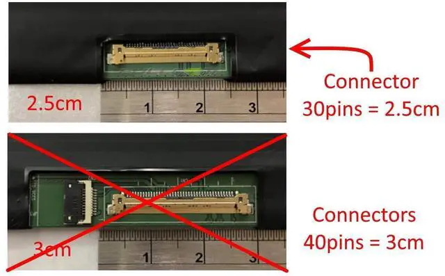 Alt view image 4 of 5 - FULLCOM New 14.0 inch Screen Compatible with LP140WF6(SP)(B1)/LP140WF6(SP)(B2)/LP140WF6(SP)(B4)/N140HCE-EAA/N140HCA-EAB,PN 5D10H34771 IPS