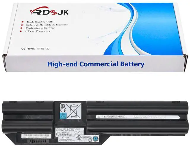 Main image of RDSJ FPCBP373 FMVNBP222 Laptop Battery for Fujitsu LifeBook T732 T734 T902 Series FPB0283 3INR19/66-2 10.8V 72Wh 6700mAh