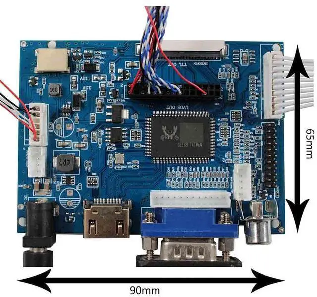 Alt view image 2 of 5 - VSDISPLAY 7" 7 Inch 1280X800 IPS LCD Screen N070ICG-LD1 with VGA 2AV LCD Controller Board
