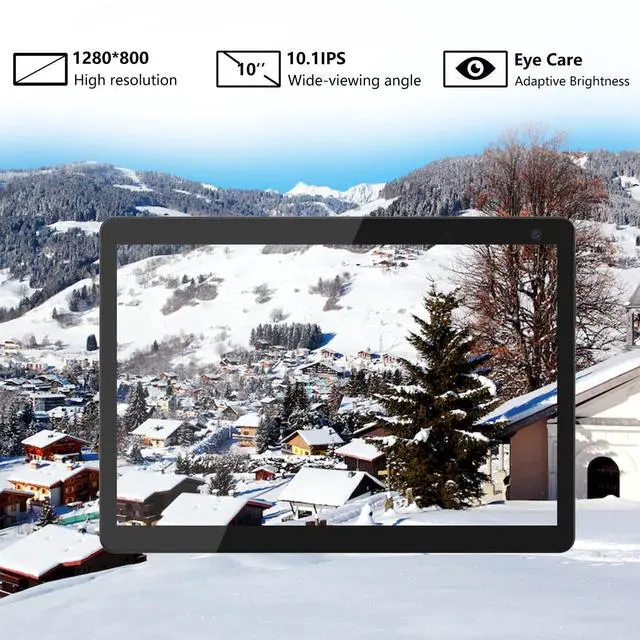 Alt view image 5 of 5 - Android 12 Tablet, 10 inch Tablets, 4GB RAM+32GB ROM Computer Tablet Support 1TB Expand, 1280*800 IPS Touch Screen, 1.8Ghz Quad-core Processor, WiFi Bluetooth, 8MP Camera, 6000mAh Battery Tableta PC