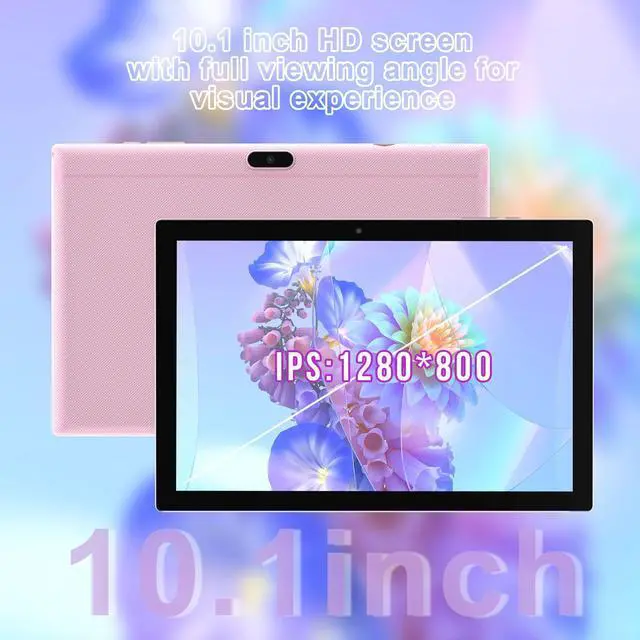 Alt view image 2 of 5 - Android 14 Tablet 10 Inch Tablet, DDR4 8GB RAM 64GB Storage Tablets, Support 1TB Expand 2MP+8MP Dual Camera 10 IN Tab, WiFi6 Bluetooth 6000mAh Battery, 1280*800 10.1'' IPS HD Touch Screen Tableta.