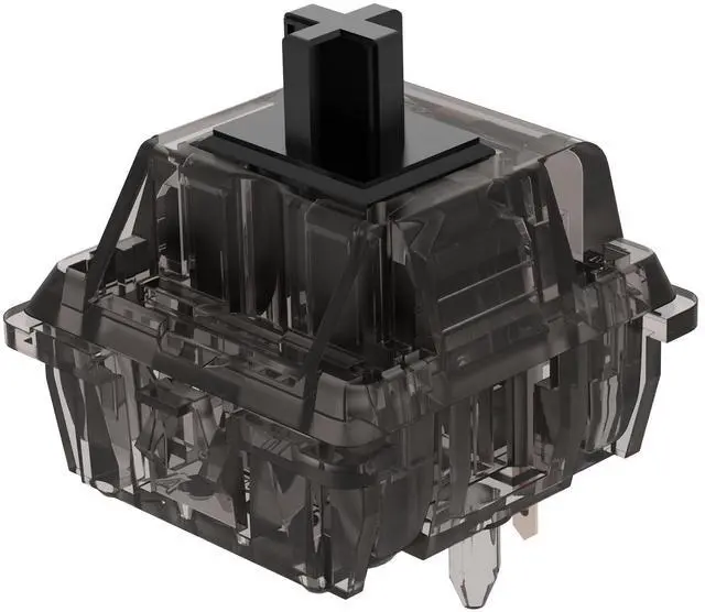 Main image of DUROCK Linear Switches, 5 Pins L7 Lubed Switches V2, Ink Black Linear Mechanical Keyboard Switches for DIY Keyboards (DUROCK L7 67g, 110pcs)