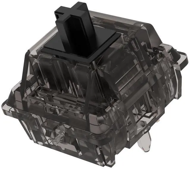 Alt view image 2 of 5 - DUROCK Linear Switches, 5 Pins L7 Lubed Switches V2, Ink Black Linear Mechanical Keyboard Switches for DIY Keyboards (DUROCK L7 67g, 110pcs)