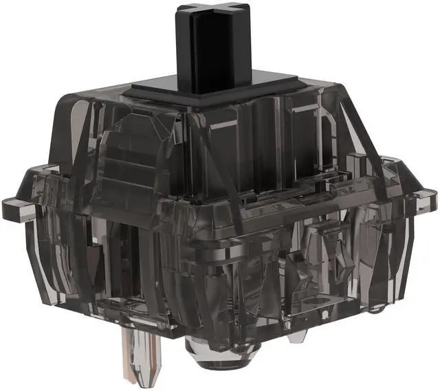 Alt view image 4 of 5 - DUROCK Linear Switches, 5 Pins L7 Lubed Switches V2, Ink Black Linear Mechanical Keyboard Switches for DIY Keyboards (DUROCK L7 67g, 110pcs)