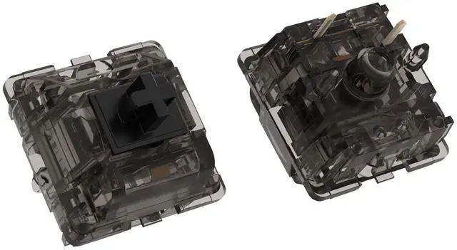 Alt view image 5 of 5 - DUROCK Linear Switches, 5 Pins L7 Lubed Switches V2, Ink Black Linear Mechanical Keyboard Switches for DIY Keyboards (DUROCK L7 67g, 110pcs)