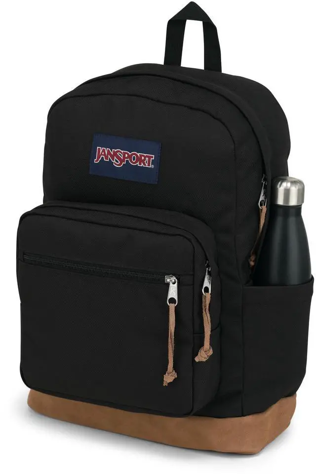 Alt view image 3 of 5 - JanSport Right Pack Backpack - Durable Daypack with Padded 15" Laptop Sleeve, Spacious Main Compartment & Integrated Water Bottle Pocket - Black