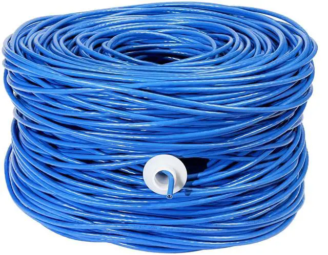 Main image of Premiertek 1000Ft Cat6 23AWG Riser UTP Solid 4-Pairs Network Ethernet LAN Cable Bulk Blue (CAT6-CCA-1KFT-BL)