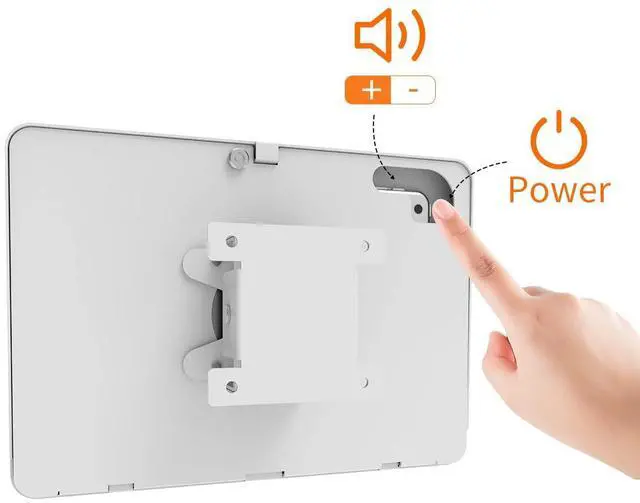Alt view image 4 of 5 - Beelta Tablet Wall Mount Compatible with iPad 5th 6th, Pro 9.7", Air 1/2, Key Lock Security Metal Tablet Stand