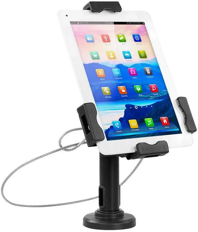 Main image of Mount-It! Secure Universal Tablet POS Kiosk with Wall Bracket Add-on | Locking Tablet Stand with Adjustable Clamp for iPad, iPad Air, Samsung Galaxy Tab, Surface Go & 7.9"- 10.9" Tablets - MI-3784