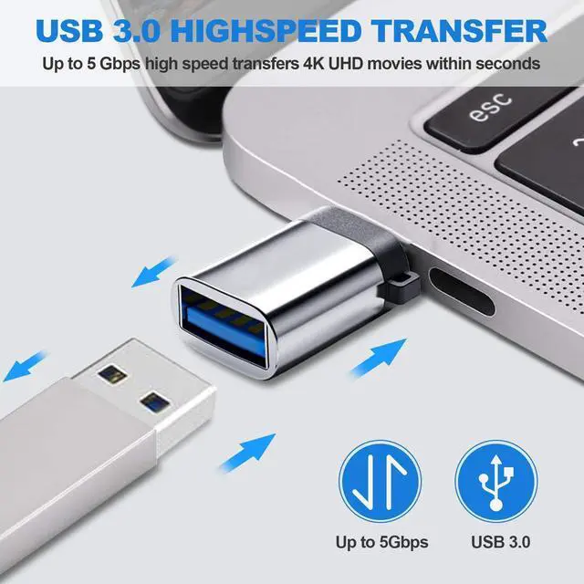 Alt view image 5 of 5 - NexiGo USB C Webcam, 60FPS 1080P with Microphone, AutoFocus, Privacy Cover, Thunderbolt 3 Adapter, for Zoom/Skype/Teams, Laptop MAC PC Desktop