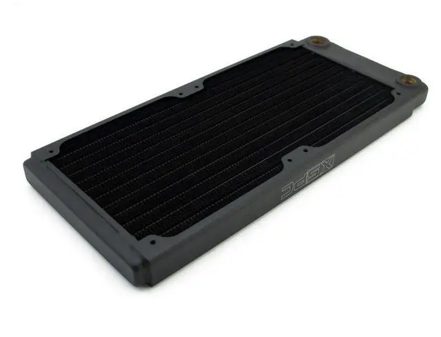 Main image of XSPC TX240 Ultra Thin Radiator, 120mm x 2, Dual Fan, Black