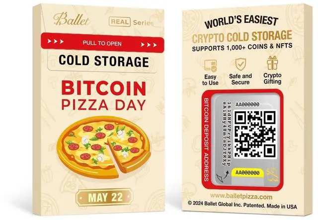 Alt view image 3 of 5 - Ballet 2-Pack REAL Pizza - The Easiest Crypto Cold Storage - Nondescript Cryptocurrency Hardware Wallet for Bitcoin, Ethereum, XRP, Litecoin, and 200+ Other Cryptocurrencies
