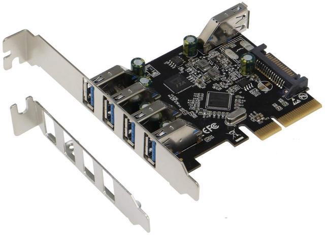 Main image of SEDNA - PCIe 5 Port (4E1I) USB 3.1 Gen II (10Gbps) Adapter Card with Low and Standard Profile Brackets