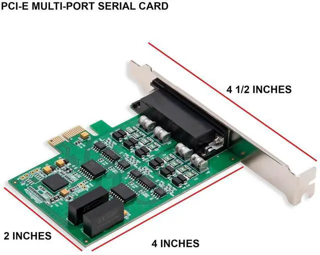 Alt view image 2 of 5 - Syba 2 Port DB9 RS-422/485 Serial PCI-Express 2.0 x1 Card (SI-PEX15043)