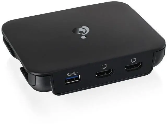 Alt view image 2 of 3 - IOGEAR USB-C Dual HD Portable Dock - 2 HDMI - 4K@30Hz - TAA Compliant - Thunderbolt 3 Compatible - GUC3CDHD