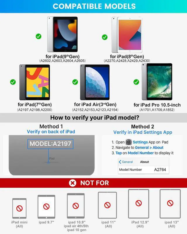 Alt view image 2 of 5 - typecase Touch Case with Keyboard for iPad 9th Generation (10.2", 2021), Multi-Touch Trackpad, 10 Color Backlight, 360, Thin & Light - iPad 8th Gen (2020), 7th Gen (2019), Air 3, Pro 10.5 (Rose Gold)