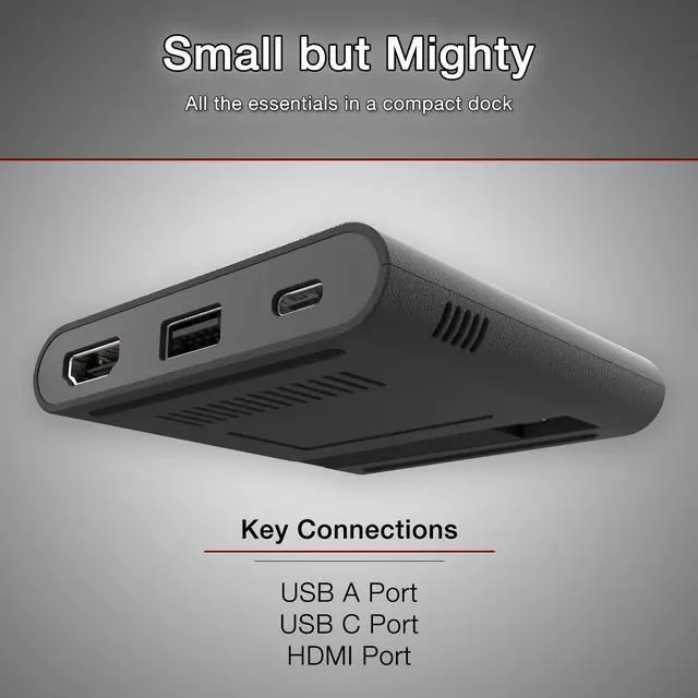 Alt view image 2 of 5 - Cyber Acoustics DS-1500 CA Essential Micro Docking Station