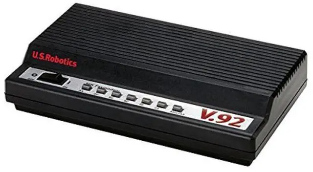 Main image of US Robotics V.92 USR5686E External Modem + Fax, 56K