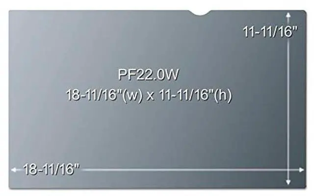 Alt view image 3 of 3 - 3M Privacy Filter for 22" Widescreen Monitor (16:10) (PF220W1B)