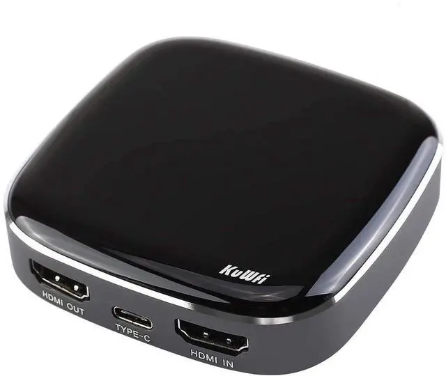 Main image of KuWFi Video Capture Card, Game Capture Card 4K 1080P 60FPS, HDMI to USB C Capture Card for All HDMI Devices Such as Streaming Work with PS4/PC/OBS/Camera