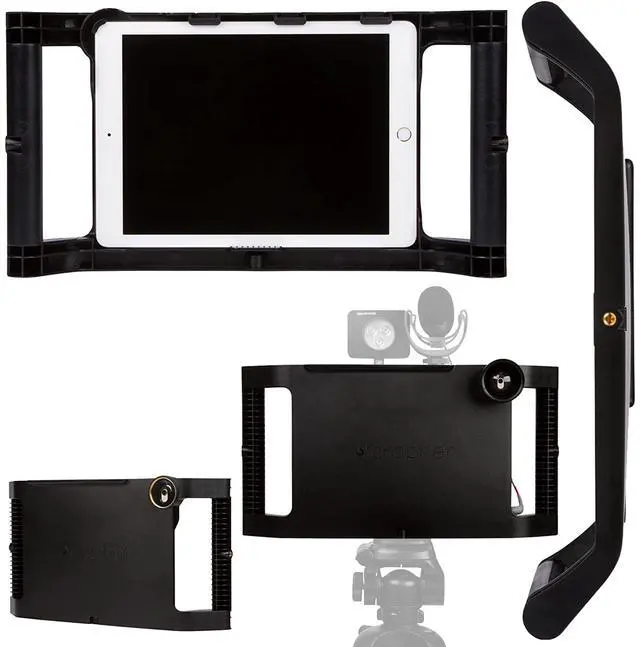 Main image of iOgrapher Case with Handles - Tripod and Lens Adapter - iPad Stabilizer for Mini 4th, 5th, and 6th Gen - Tablet Case for Recording and Photos - iPad Holder for Tripod (Black)