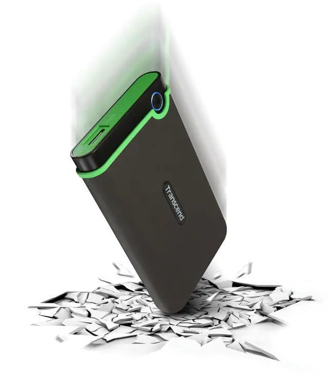 Alt view image 2 of 5 - Transcend 1 TB StoreJet M3 Military Drop Tested USB 3.0 External Hard Drive