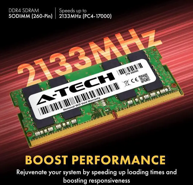 Alt view image 3 of 5 - A-Tech 16GB DDR4 2133 MHz SODIMM PC4-17000 (PC4-2133P) CL15 2Rx8 Non-ECC Laptop RAM Memory Module