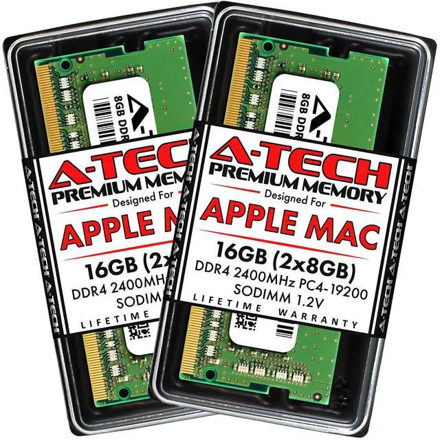 Main image of A-Tech Components 16GB (2x8GB) RAM for Apple iMac 2017 (27 inch Retina 5K & 21.5 inch Retina 4K) | DDR4 2400MHz SODIMM PC4-19200 1.2V 260-Pin SO-DIMM Memory Upgrade Kit