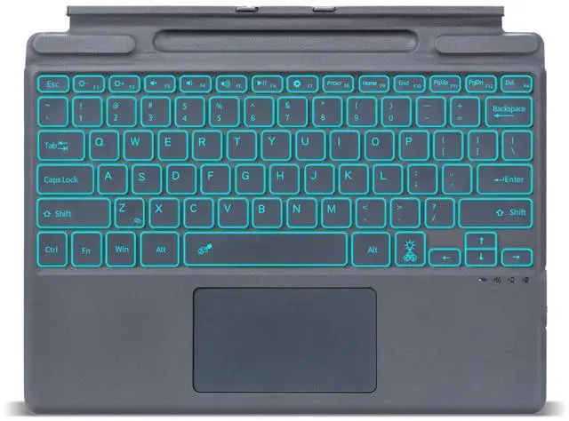 Main image of Surface Pro 10 Bluetooth Wireless Keyboard with Trackpad Backlit Magnetic Keyboard for Microsoft Surface Pro X, Surface Pro 9, Surface Pro 8