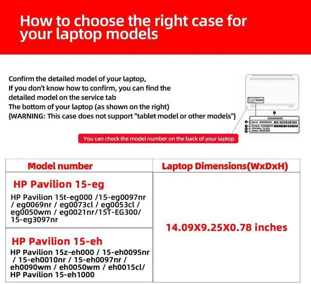 Alt view image 5 of 5 - Laptop Case for HP Pavilion Laptop 15-eg3097nr 15t-eg 15z-eh 15-eh Envy X360 15-ED 15-EE 15.6" Protective Case Design Removable Leather Case with Stand (15.6-inch, Light Grey)