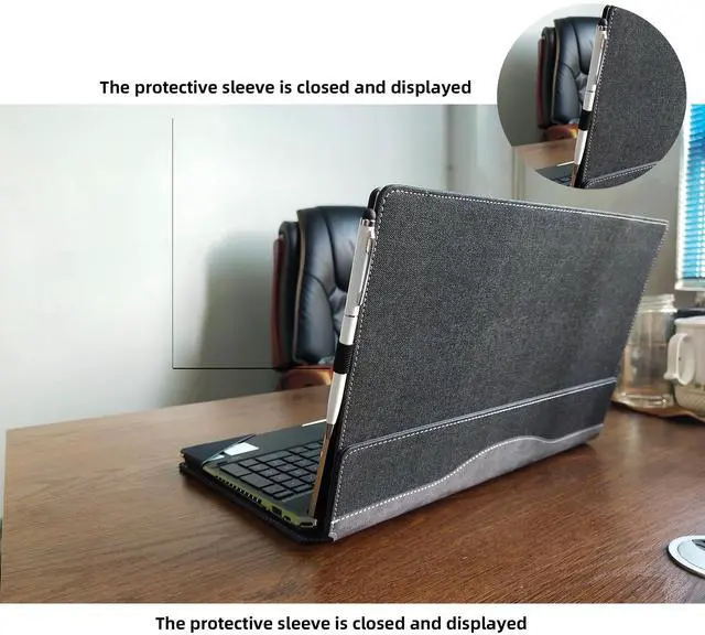 Alt view image 5 of 5 - Laptop Cover for Hp ProBook 450 G10 G9 G8 2023-2021 / ProBook 455 G10 G9 G8/ 650-G8 / Yoga c740 15.6" Inspiron 3515 3511 HP Envy X360 15-ed 15-ee 15-ep Case(15.6inch, Gray-Black)