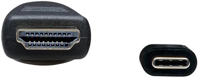 Alt view image 3 of 5 - Tripp Lite USB C to HDMI Cable Adapter (M/Thunderbolt 3 HDMI Cable Adapter, Gen 1, Converter In Middle of Cable, 4K HDMI @ 60 Hz, 4: Black, 10 ft. (U444-010-H4K6BM)