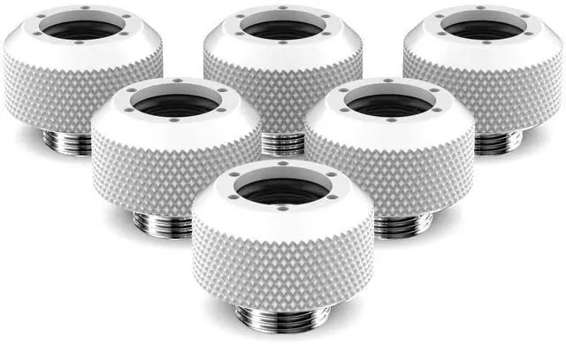 Main image of PrimoChill 1/2in. Rigid RevolverSX Series Fitting - 6 Pack - Sky White