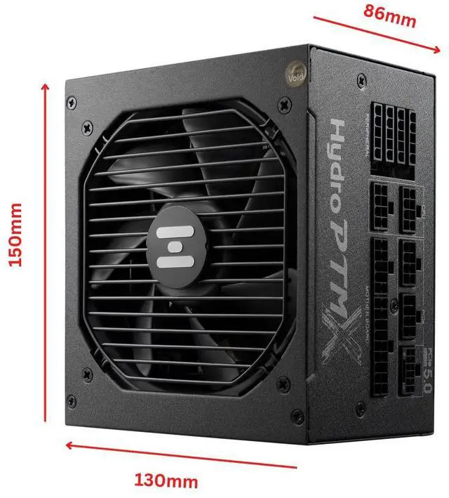 Alt view image 2 of 5 - FSP Hydro PTM X PRO 1000W Power Supply, 80 Plus Platinum, ATX 3.0/PCIe 5, Full Modular (HPT3-1000M-GEN5)
