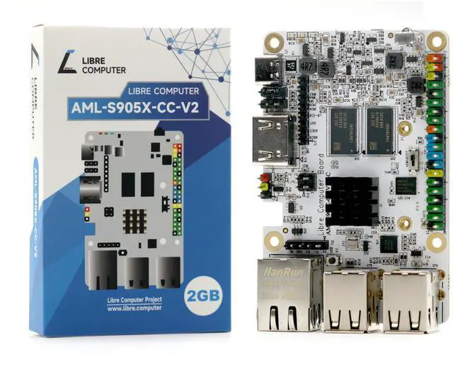Main image of Libre Computer Sweet Potato Single Board ARM SBC AML-S905X-CC-V2 2GB Pi PC Alternative