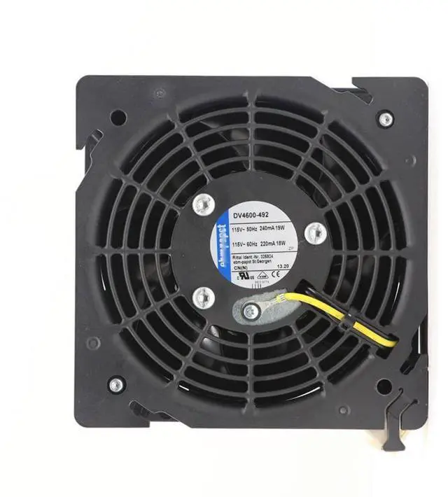 Main image of NNL 120mm 115V AC Axial Flow Fan DV4600-492 for Rittal Cabinet Cooling, 120*120*38mm, 18/19W, 240/220mA, Server Rack Cooling Fan