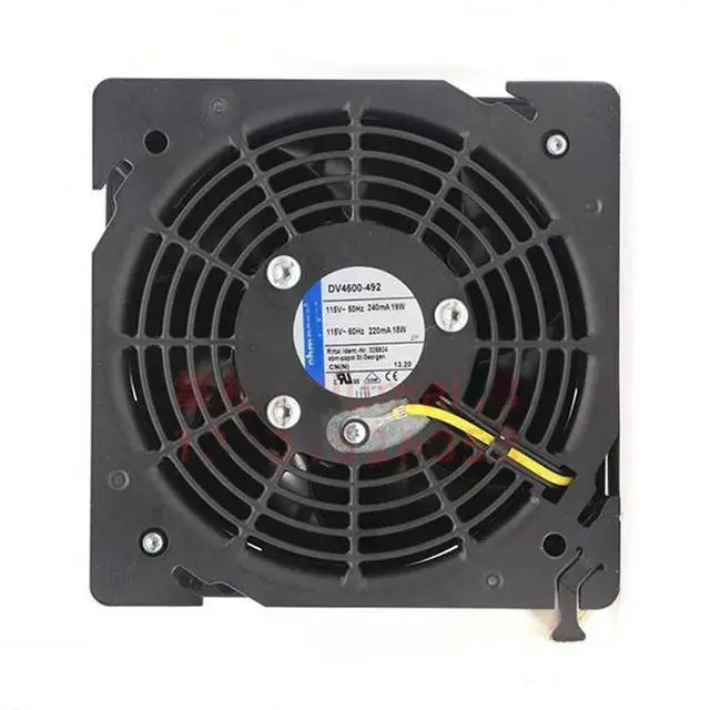 Alt view image 3 of 5 - NNL 120mm 115V AC Axial Flow Fan DV4600-492 for Rittal Cabinet Cooling, 120*120*38mm, 18/19W, 240/220mA, Server Rack Cooling Fan
