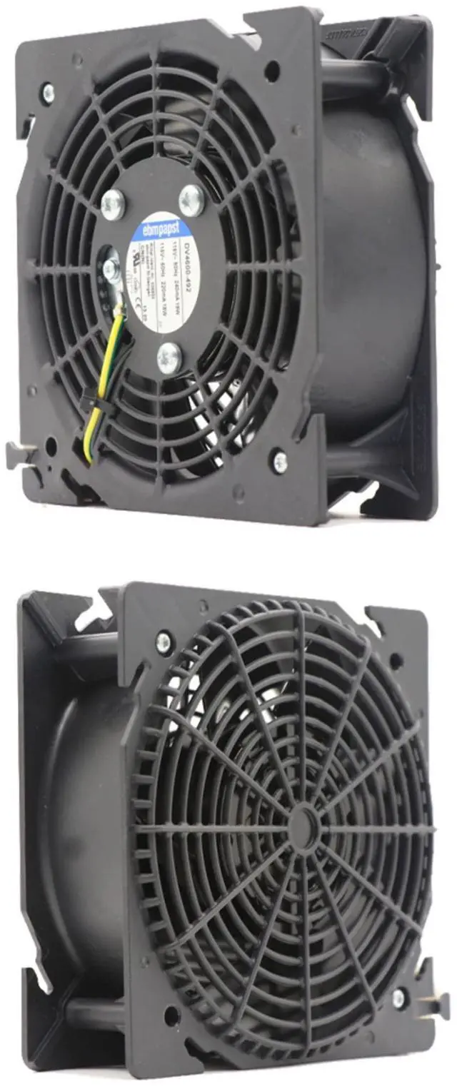 Alt view image 4 of 5 - NNL 120mm 115V AC Axial Flow Fan DV4600-492 for Rittal Cabinet Cooling, 120*120*38mm, 18/19W, 240/220mA, Server Rack Cooling Fan