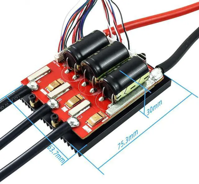 Alt view image 5 of 5 - Flipsky Electric Speed Controller for Skateboard FSESC6.9 100A Base on VESC6.6 with Aluminum Anodized Heat Sink