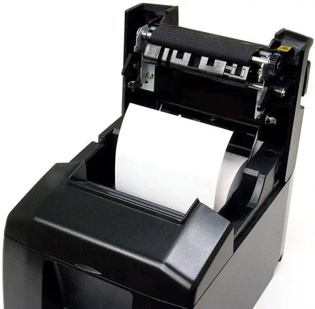 Alt view image 3 of 3 - Star Micronics TSP654IICLOUDPRNT USB / Ethernet (LAN) Thermal Receipt Printer with CloudPRNT, Cutter, and External Power Supply - Gray