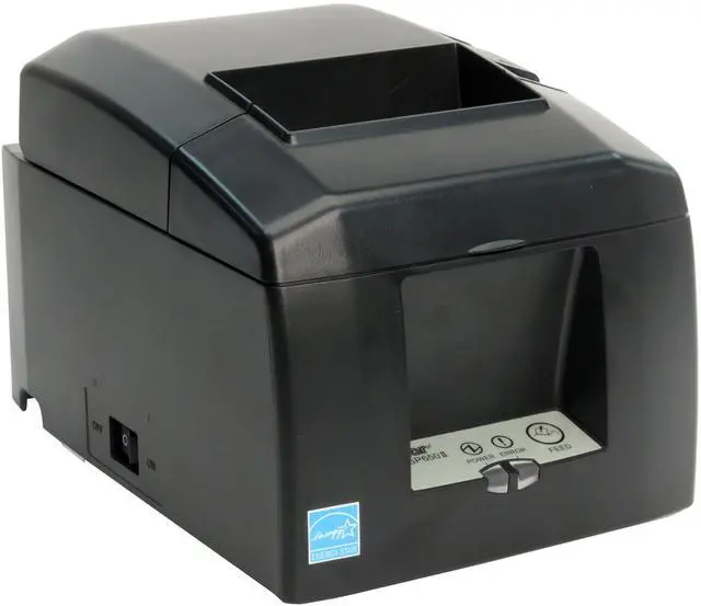 Alt view image 2 of 3 - Star Micronics TSP654IICLOUDPRNT USB / Ethernet (LAN) Thermal Receipt Printer with CloudPRNT, Cutter, and External Power Supply - Gray