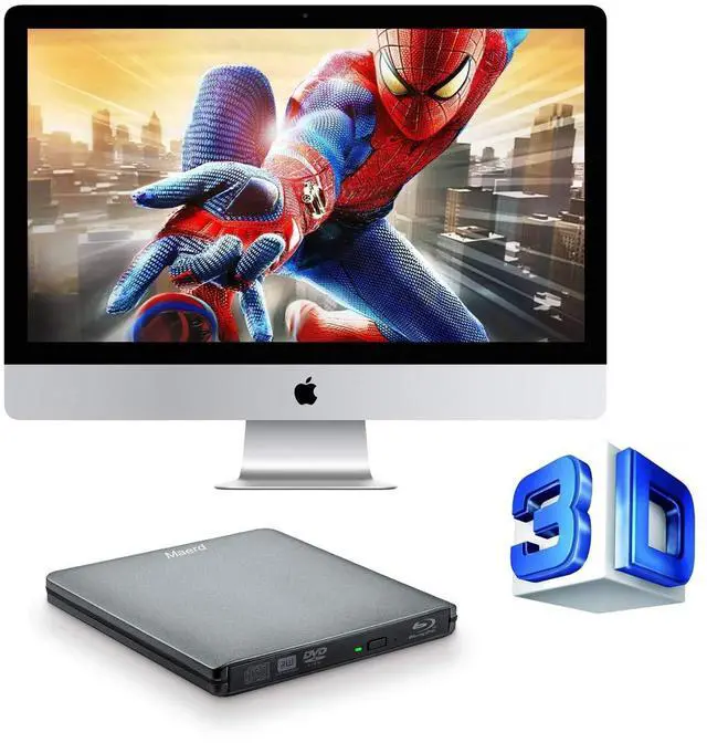 Alt view image 5 of 5 - Maerd External Blu Ray DVD Drive, USB3.0 Type-C Portable Blu Ray Player CD DVD BD Burner 6X 3D CD DVD Bluray Burner for Windows XP/7/8/10 Laptop, Desktop (Grey)