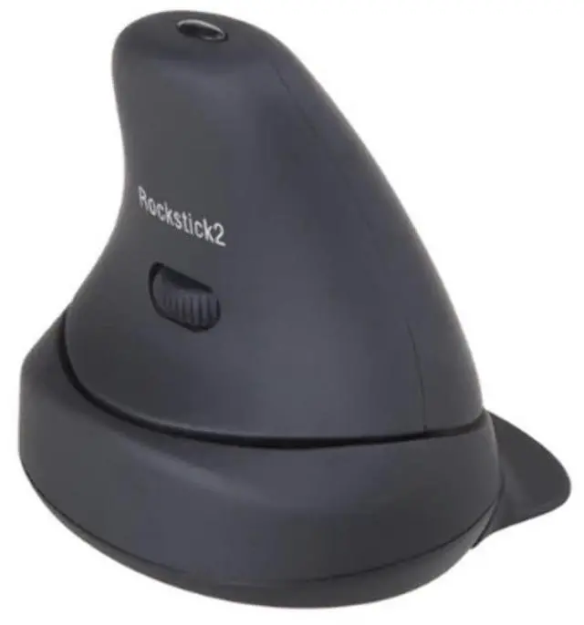 Main image of Ergoguys Ergonomic Rockstick 2 Meduim Mouse Wireless KOV-RS200WM, Black