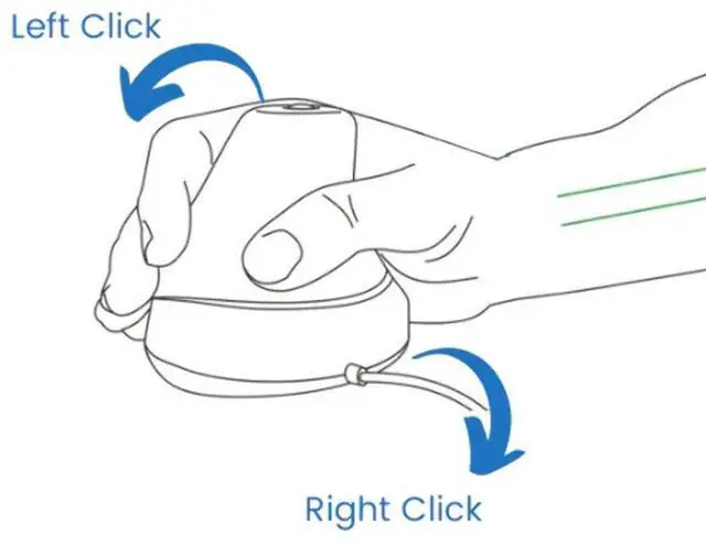 Alt view image 5 of 5 - Ergoguys Ergonomic Rockstick 2 Meduim Mouse Wireless KOV-RS200WM, Black