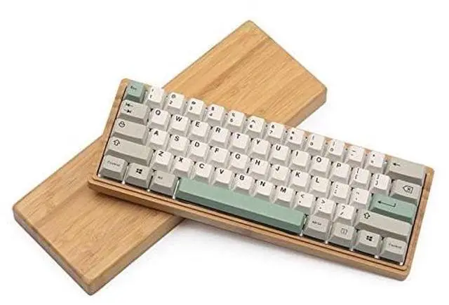 Alt view image 2 of 5 - Bamboo Wood case 60% for GH60 DZ60 Mechanical Keyboard